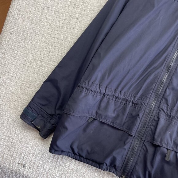 VTG Chlorophylle H. Tech Polartec Full Zip Jacket Fleece Dark Blue Men Sz Large - Picture 3 of 16